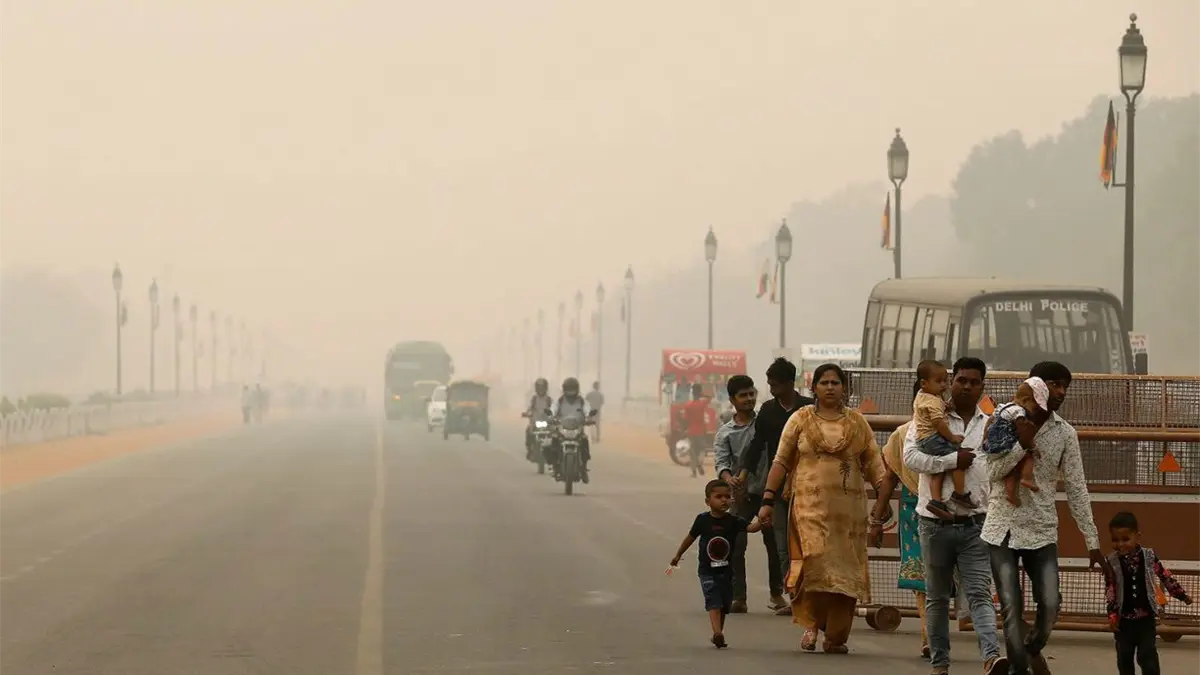 Vivir bajo el aire más contaminado del mundo, una rutina diaria en Nueva Delhi