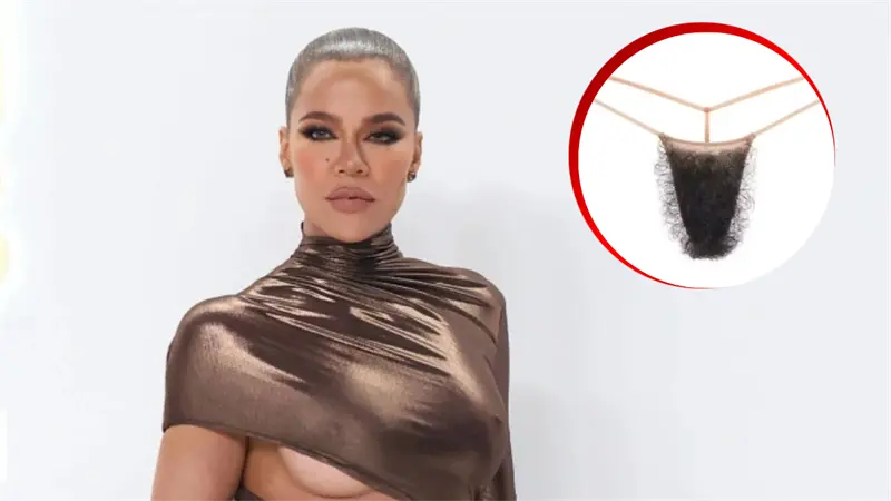 Khloé Kardashian se burla del tanga con vello falso de Kim: "Es demasiado para mí"