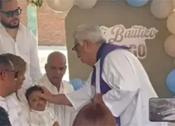 Bautizan hijo del exjugador Tony Blanco, quien murió junto a su esposa en la tragedia del Jet Set