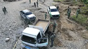 Operativo conjunto en San Cristóbal detiene extracción ilegal en río Nigua Operativo conjunto en San Cristóbal detiene extracción ilegal en río Nigua