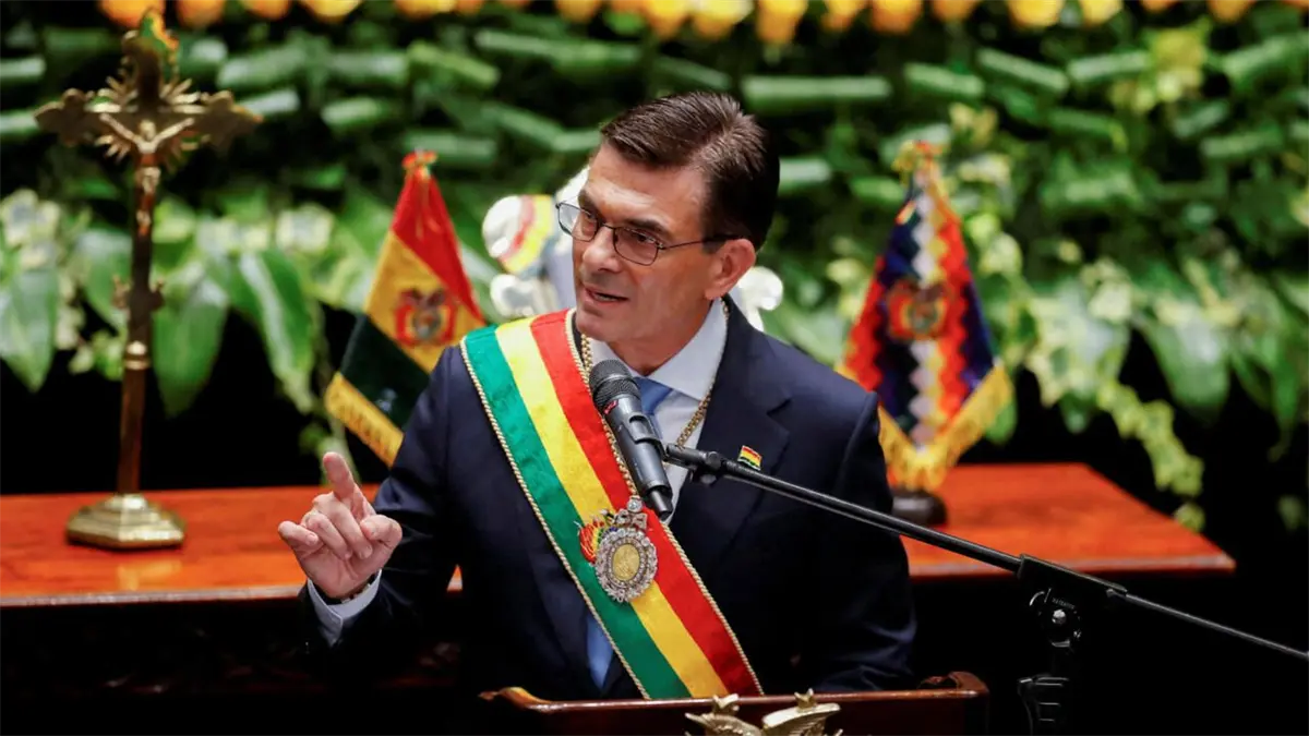 Rodrigo Paz, el nuevo presidente de Bolivia.