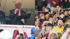 Trump es abucheado en el partido de NFL entre los Commanders y los Lions en Washington