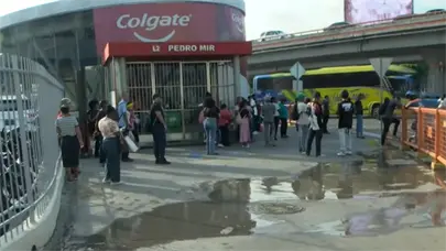 Usuarios del Metro de Santo Domingo afectados por falla el&eacute;ctrica y cierre de estaciones