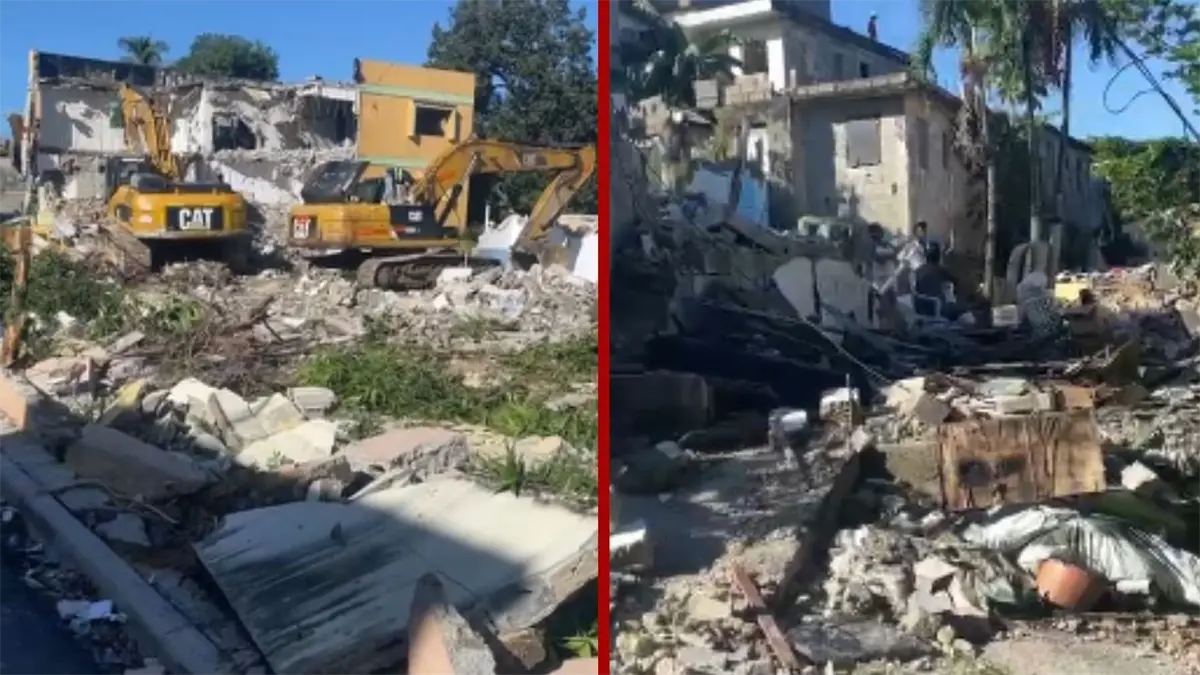 Desalojo en el barrio Cuba de Arroyo Hondo II, Distrito Nacional