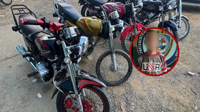 Desmantelan red de motocicletas robadas en Santiago y detienen a "El Burro"