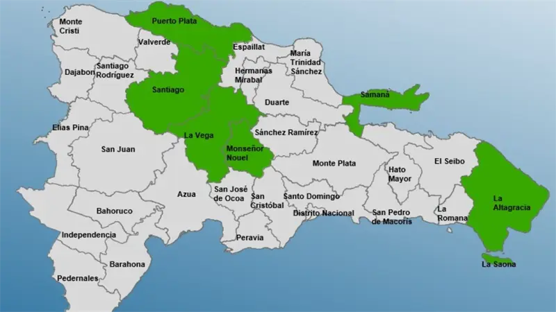 COE amplía nivel de alerta verde para seis provincias