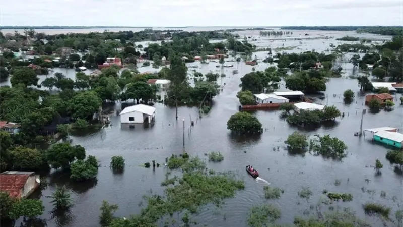 Al menos 700 familias afectadas por temporal que azotó el centro y sur de Paraguay