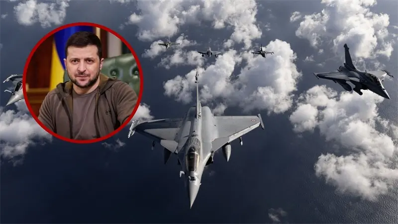 Ucrania se compromete a comprar a Francia 100 cazas Rafale y defensa antiaérea y drones