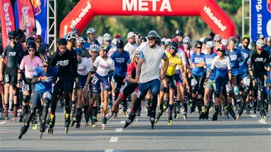 340 atletas participan en la tercera edición del maratón de patinaje en Gran Santo Domingo