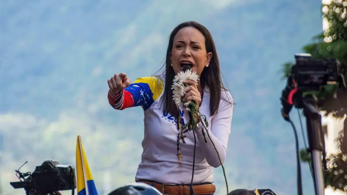 María Corina Machado en algún lugar de Venezuela: Estamos en el umbral de una nueva era