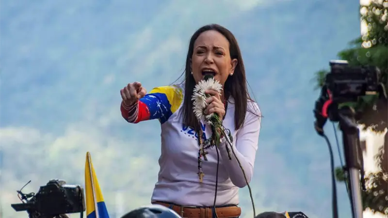 María Corina Machado en algún lugar de Venezuela: Estamos en el umbral de una nueva era