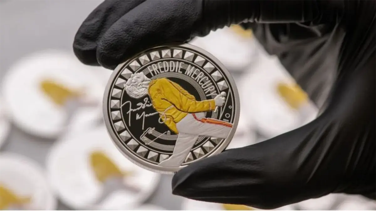 Moneda conmemorativa de Freddie Mercury