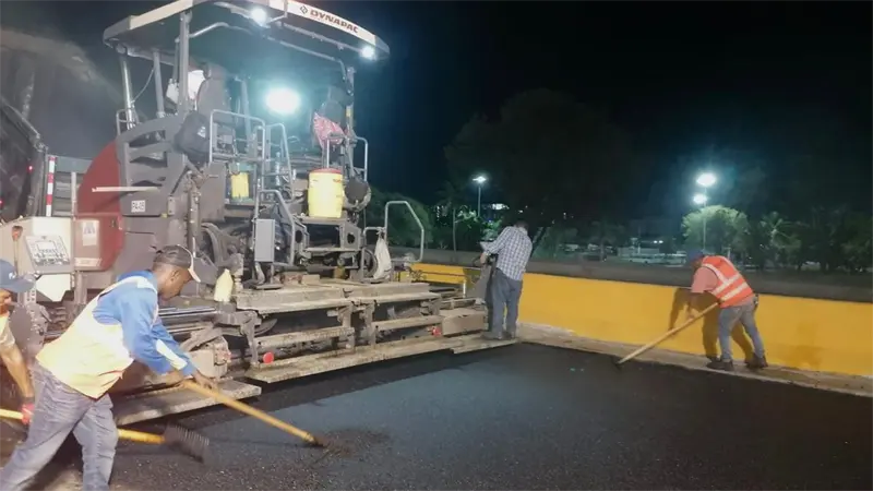 MOPC cierra tramo de la vía expresa del Km 9 esta noche por trabajos de asfaltado