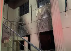 Se incendia destacamento policial en Santiago Rodríguez: coronel resulta con quemaduras de gravedad