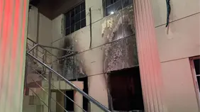 Se incendia destacamento policial en Santiago Rodríguez: coronel resulta con quemaduras de gravedad