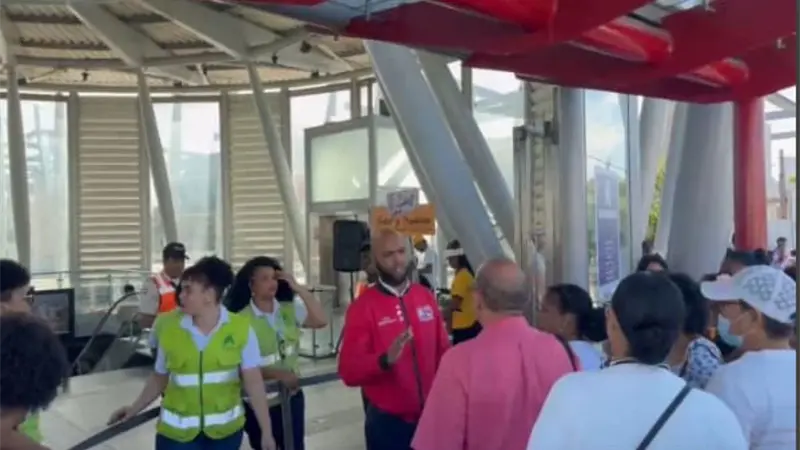 Cierre de estación en el kilómetro 9 provoca quejas entre usuarios del Metro de Santo Domingo