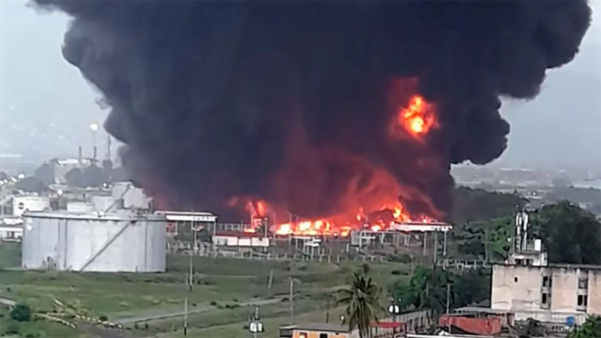 Pdvsa informa que incendio en Petrocedeño Anzoátegui fue sofocado sin heridos ni daños