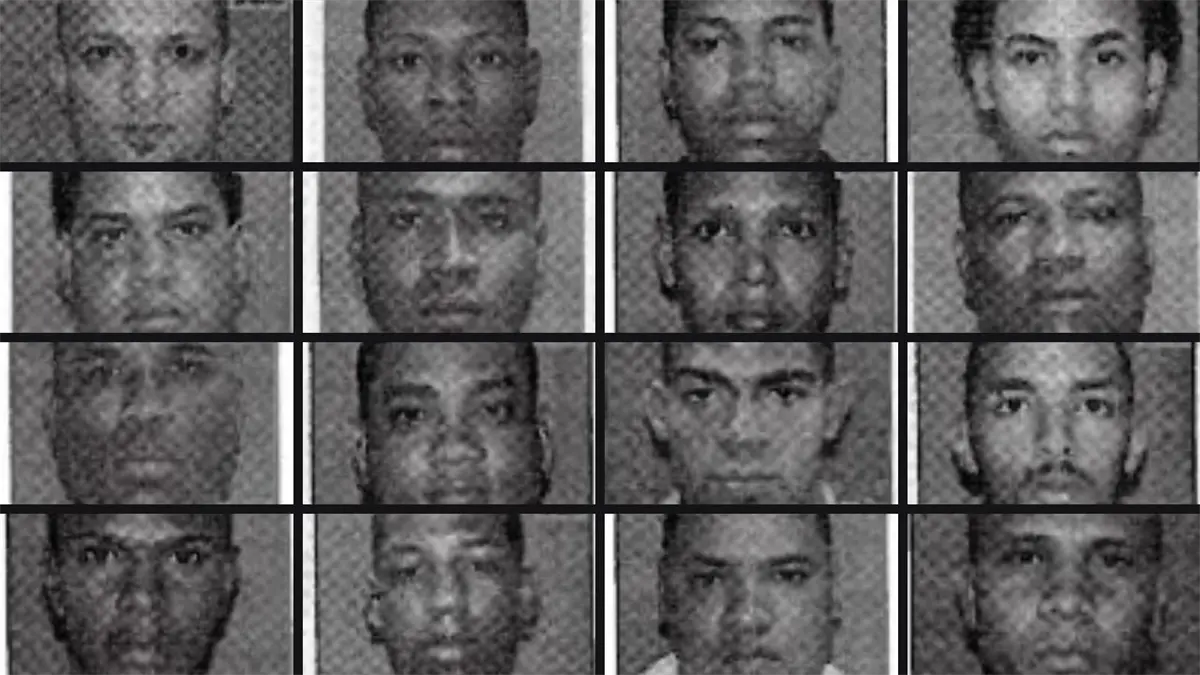 Los arrestados fueron identificados como José Augusto Rodríguez Sánchez (el Rubio), Melvin Manuel Fis Taveras, Wilmer Evangelista Rumaldo, Ángel David Féliz Cuevas, Francisco Alberto Paulino Castro (Francis o el Compadre), Edwin Alberto Mejía Guerrero, Fernando Javier Castro Ramos, Wilson Tomás Altagracia de la Cruz, Leandro Manuel Arias Santana (Berni), Cleudi Zapata, Manuel Almancio Moreno de los Santos, Fernando de Jesús Ventura Segura, Jonathan Ditren (el Brujo), Mauricio Josué Castillo y José Alberto López Alcántara (Bururun).