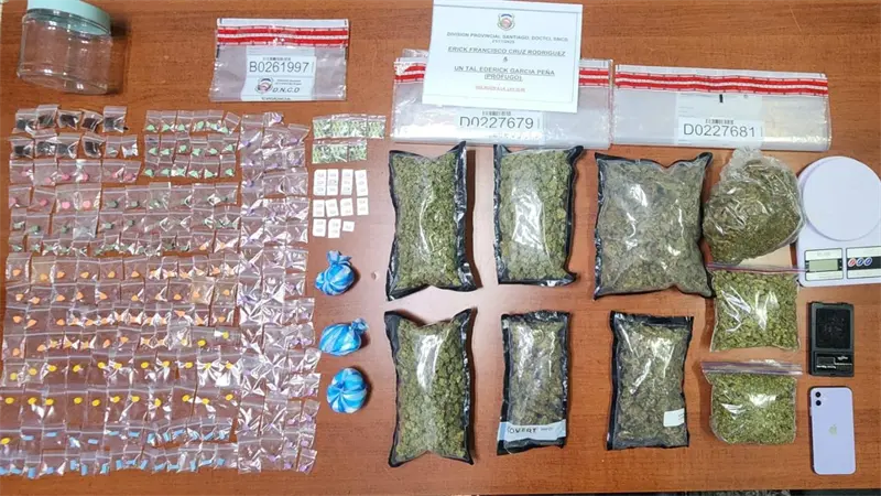 DNCD incauta múltiples narcóticos y apresa a un hombre en operativo en Santiago