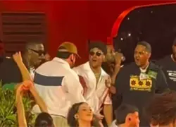 Juan Soto y Santiago Matías sorprenden al público al unirse a Bad Bunny en La Casita