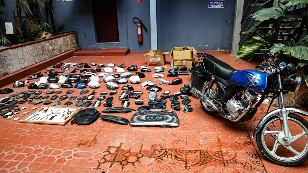 DICRIM desmantela red que robaba y vendía piezas de vehículos en el Gran Santo Domingo