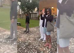 Bad Bunny recorre la Ciudad Colonial durante su visita a República Dominicana