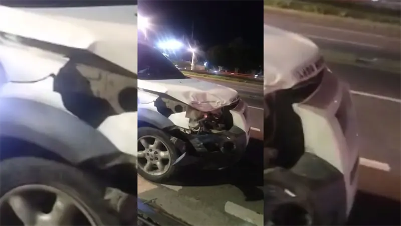 Accidente múltiple en avenida John F. Kennedy afecta cinco vehículos y diez personas