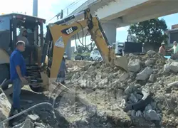 Trabajos del Metro provocan avería y dejan sin agua a comunidades de Santo Domingo Oeste