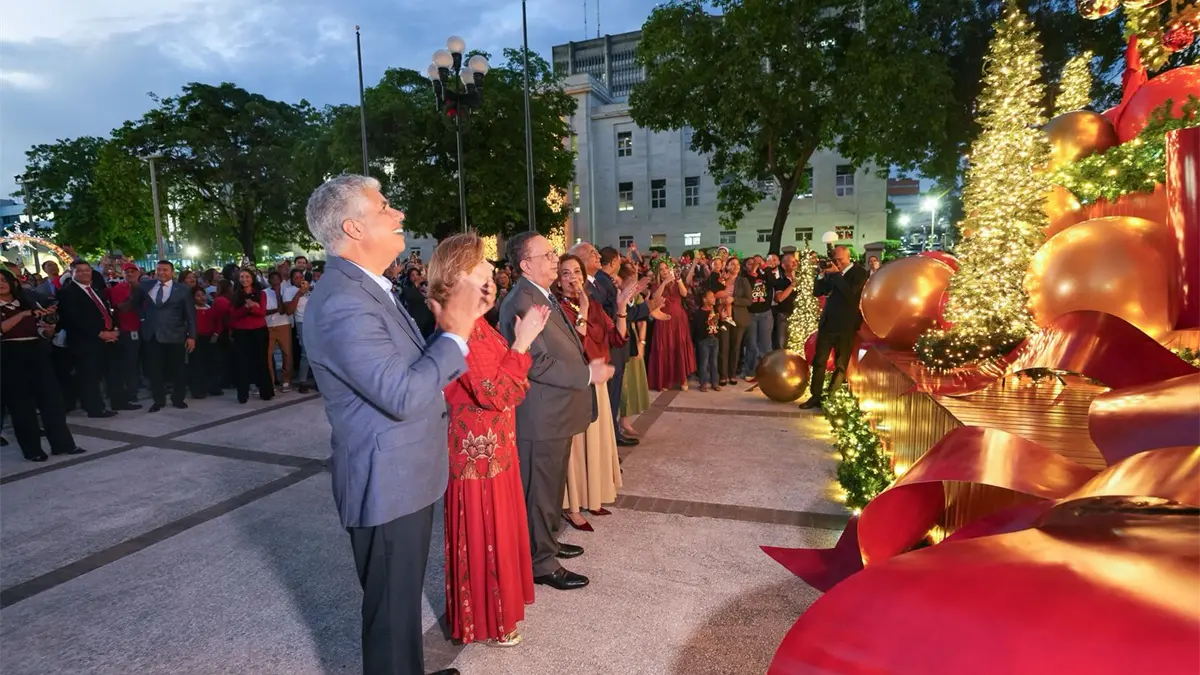 BCRD celebra su tradicional encendido del Belén y del árbol navideño