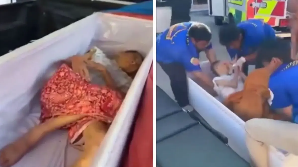 Mujer da señales de vida antes de ser incinerada