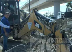Santo Domingo Oeste sin agua por obras del Metro