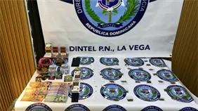 DINTEL realiza operativo en La Vega y asegura drogas, dinero y evidencias