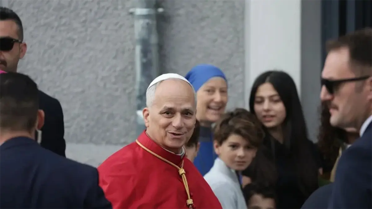 El papa León en su visita a Estambul.