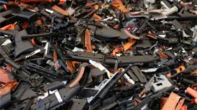 Interior y Policía destruye cerca de 4,000 armas ilegales incautadas en distintos puntos del país