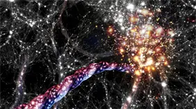 Descubren una de las estructuras giratorias más grandes en el universo