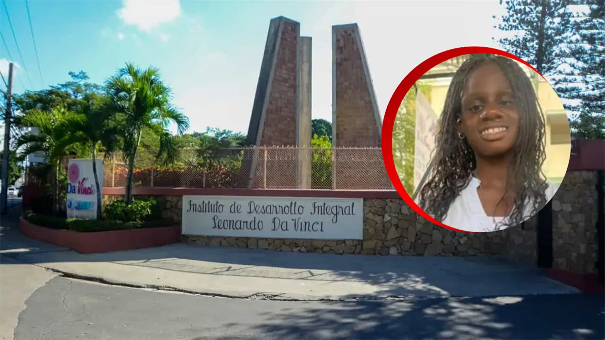 Fachada del Colegio Da Vinci, donde estudiaba la joven Stephora Joseph en Santiago.