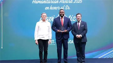 David Ortiz recibe el Humanitarian Award 2025 por su labor a favor de la niñez vulnerable