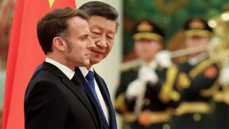 Macron ve en Xi voluntad de contribuir a la estabilidad y a la paz en Ucrania