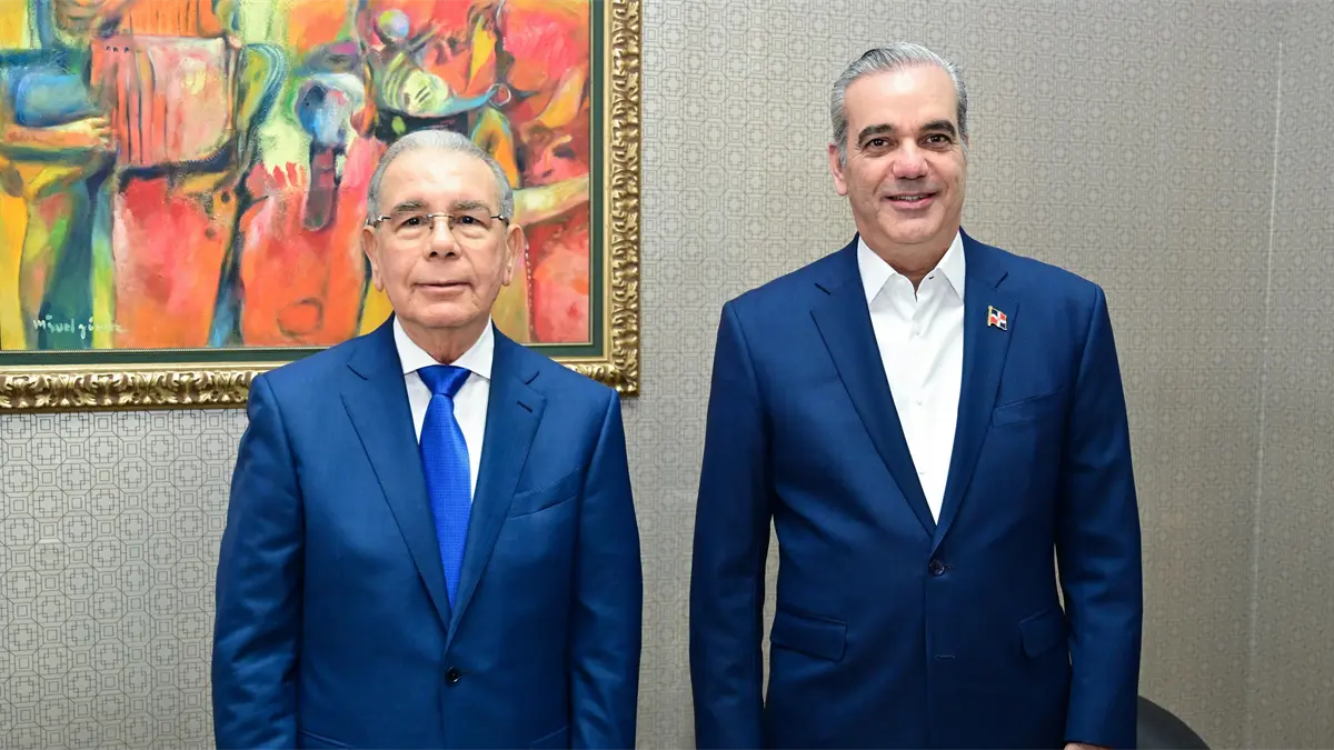 Presidente Luis Abinader y Danilo Medina.