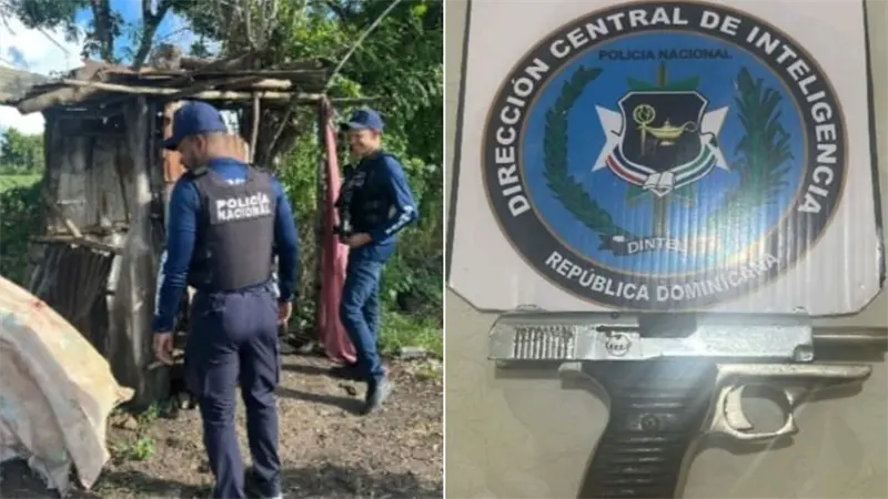 Policía interviene punto de distribución de drogas y ocupa arma de fuego ilegal en Moca
