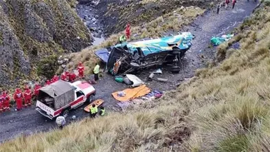 Al menos ocho personas fallecidas al caer un autob&uacute;s en una zona subtropical de Bolivia