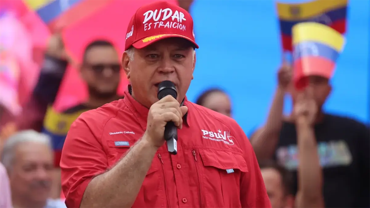 Secretario general del gobernante Partido Socialista Unido de Venezuela (PSUV), Diosdado Cabello.