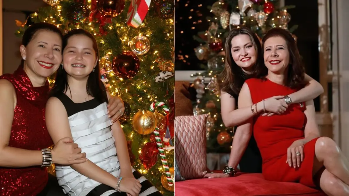 Melba Grullón junto a su hija Alexandra.