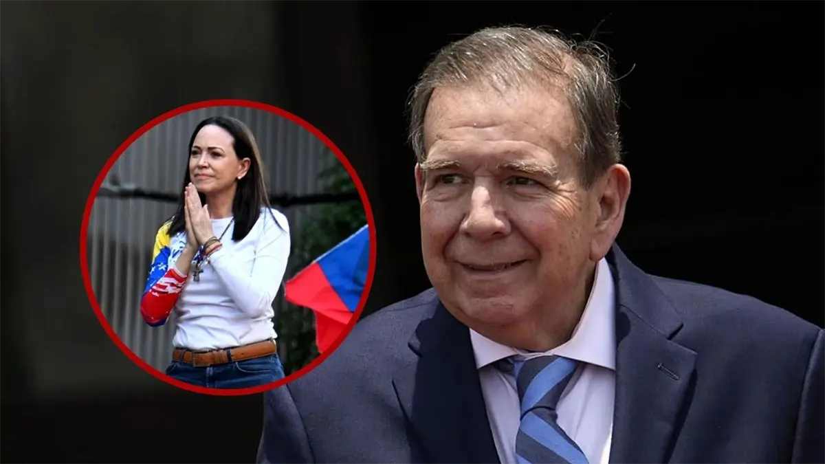 María Corina Machado y el opositor venezolano Edmundo González Urrutia.