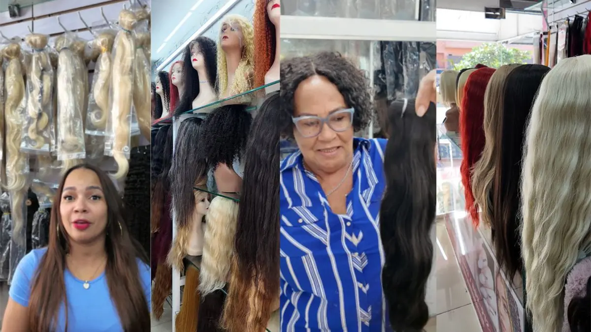 Vendedoras de extensiones de pelo mantienen precios pese a alta demanda por festividades de diciembre.