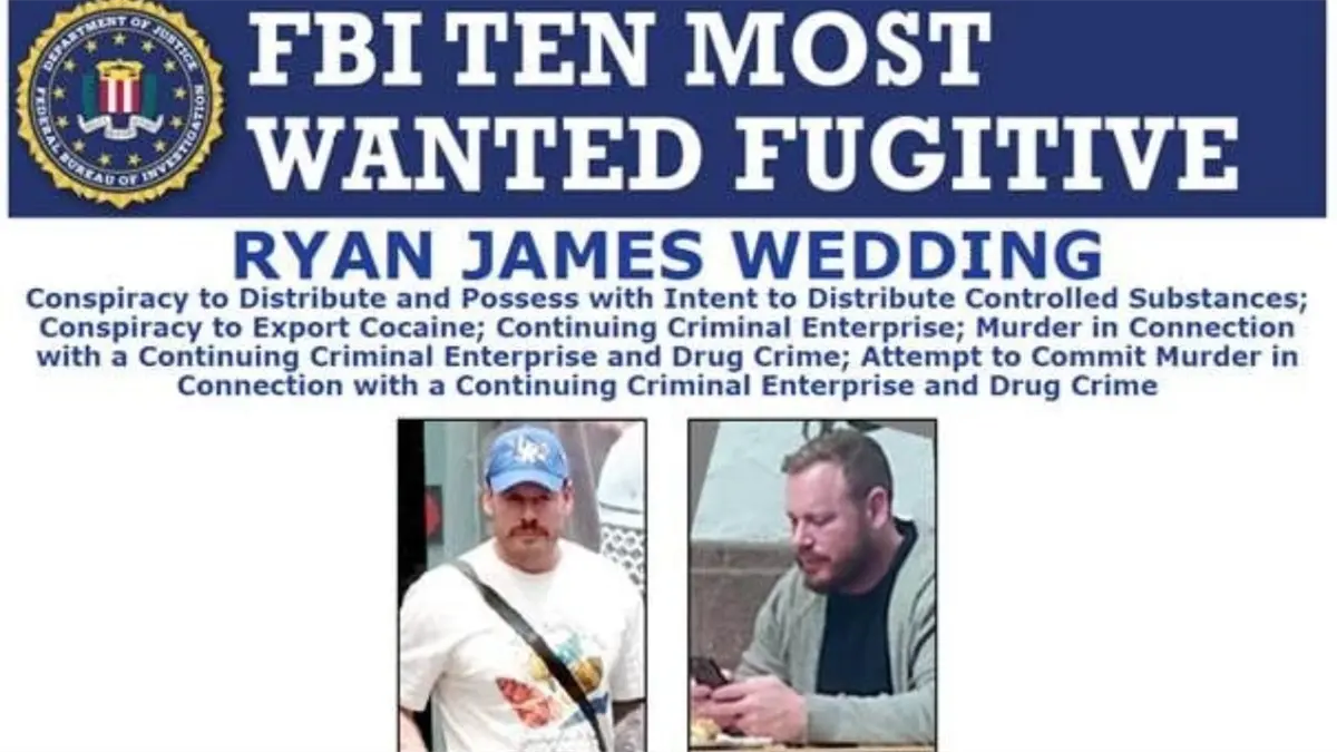 Aumentan la recompensa por el fugitivo de la lista de los diez más buscados, Ryan Wedding / Reward Raised for Ten Most Wanted Fugitive Ryan Wedding