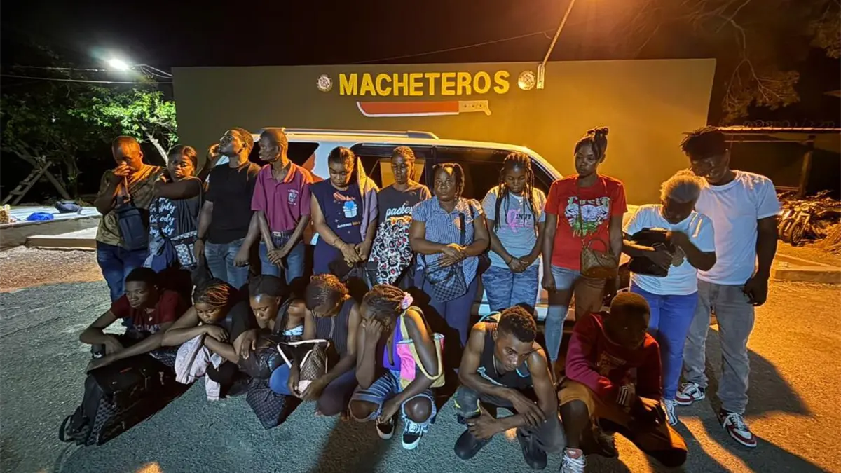 Detención haitianos indocumentados Ámina.