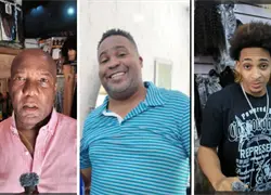 Hombres en el negocio de las extensiones de cabello confeccionan pelucas