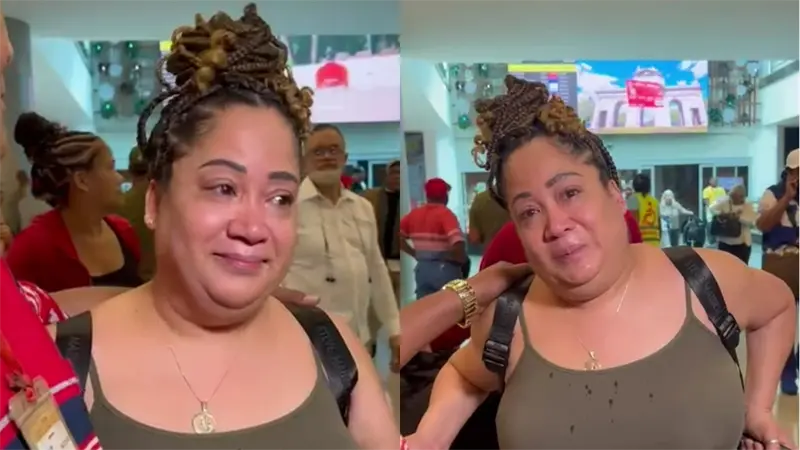 "Volver para visitar la tumba de mi mamá": el emotivo retorno de una dominicana después de 27 años