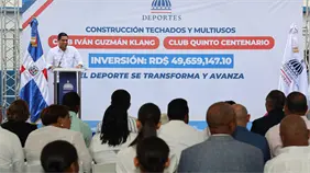 Ministro Kelvin Cruz inicia trabajos en dos techados en SDO con inversión de 49 millones Ministro Kelvin Cruz inicia trabajos en dos techados en SDO con inversión de 49 millones